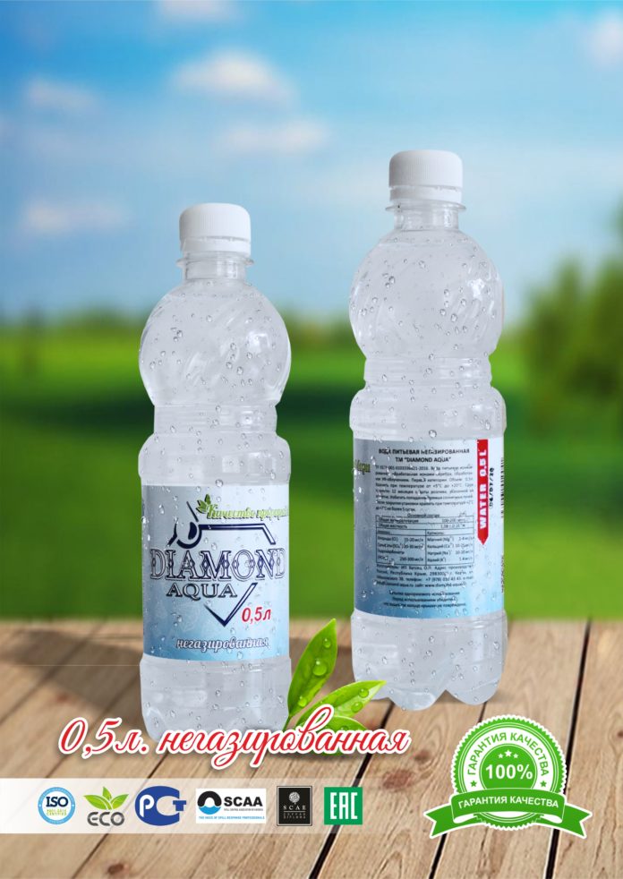 Вода питьевая «Diamond Aqua» 0,5 л. негазированная | Доставка воды на ...