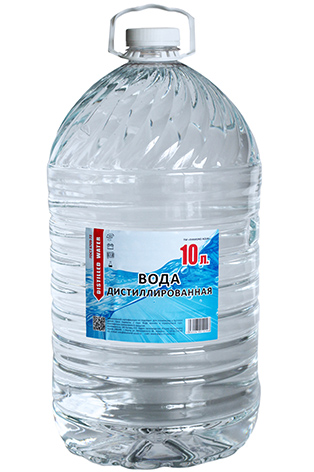 Дистиллированная вода десять 10 литров