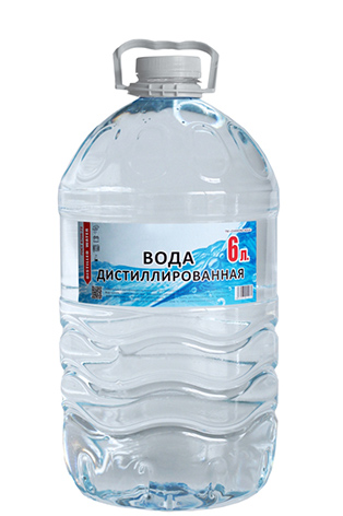 Дистиллированная вода шесть 6 литров
